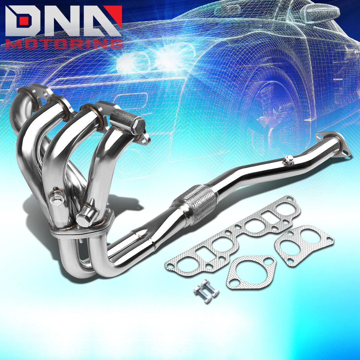 STAINLESS STEEL 4-2-1 HEADER FOR 91-01 G20/SENTRA/200SX 2.0L l4 EXHAUST/MANIFOLD