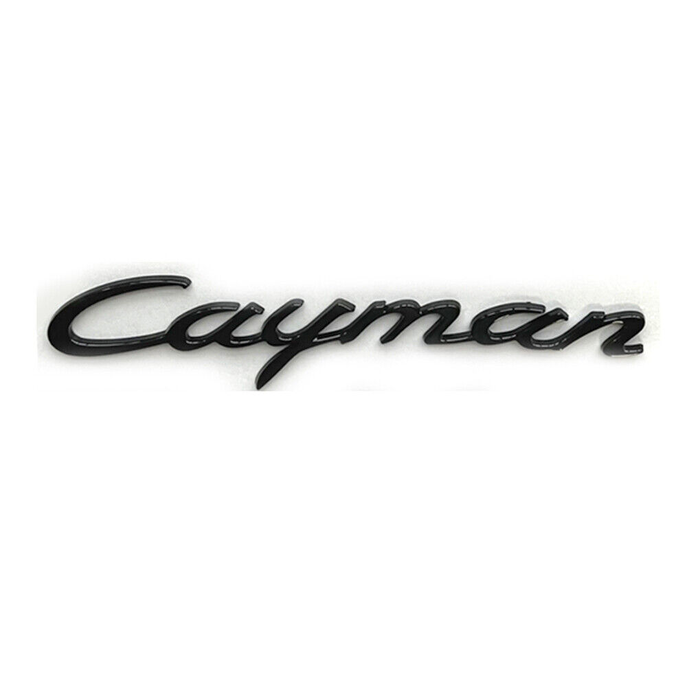 Fits For Cayman black 987 986 emblems trunk replacement badge glossy black new a