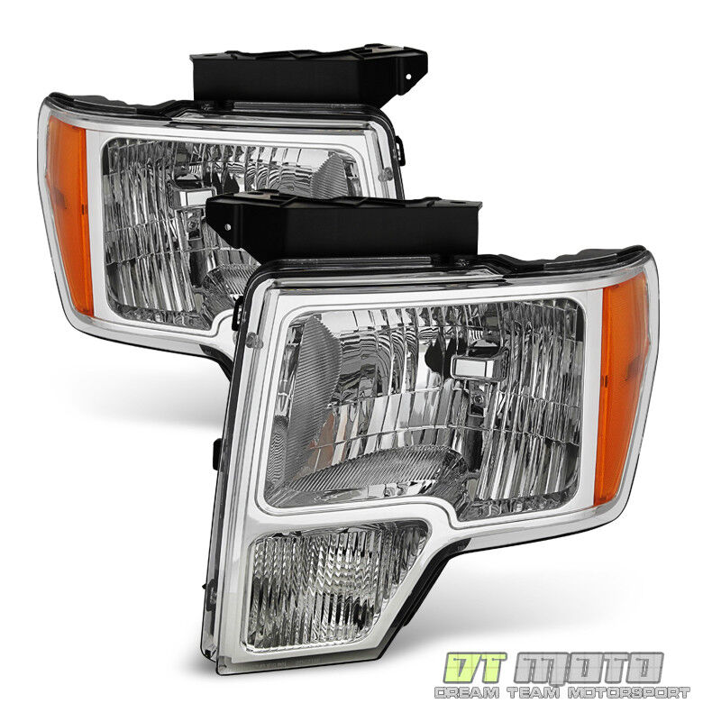 2009-2014 Ford F150 F-150 Replacement Headlights Headlamps 09-14 Pair Left+Right