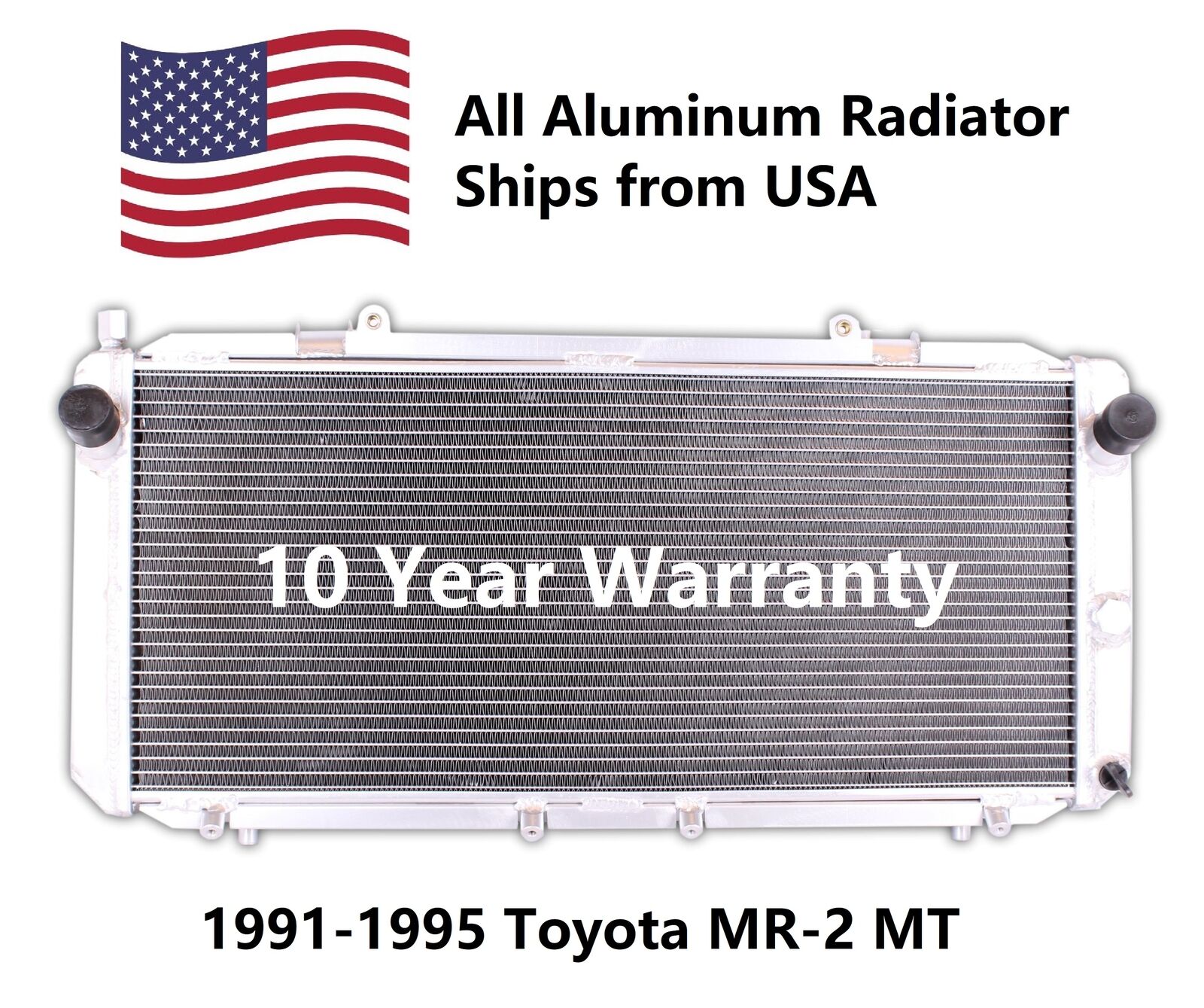 ALL Aluminum Radiator For 1991-1995 Toyota MR-2 (Manual Trans)  HPR176