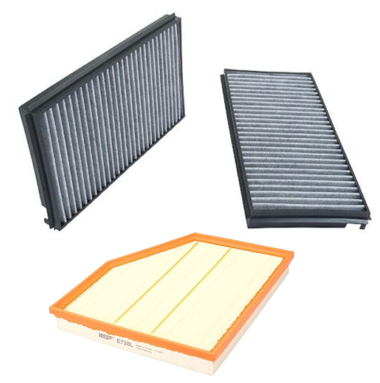 Air Filter w/ Cabin Air Filter Set HENGST/AIRMATIC for BMW 545i 645Ci 550i 650i