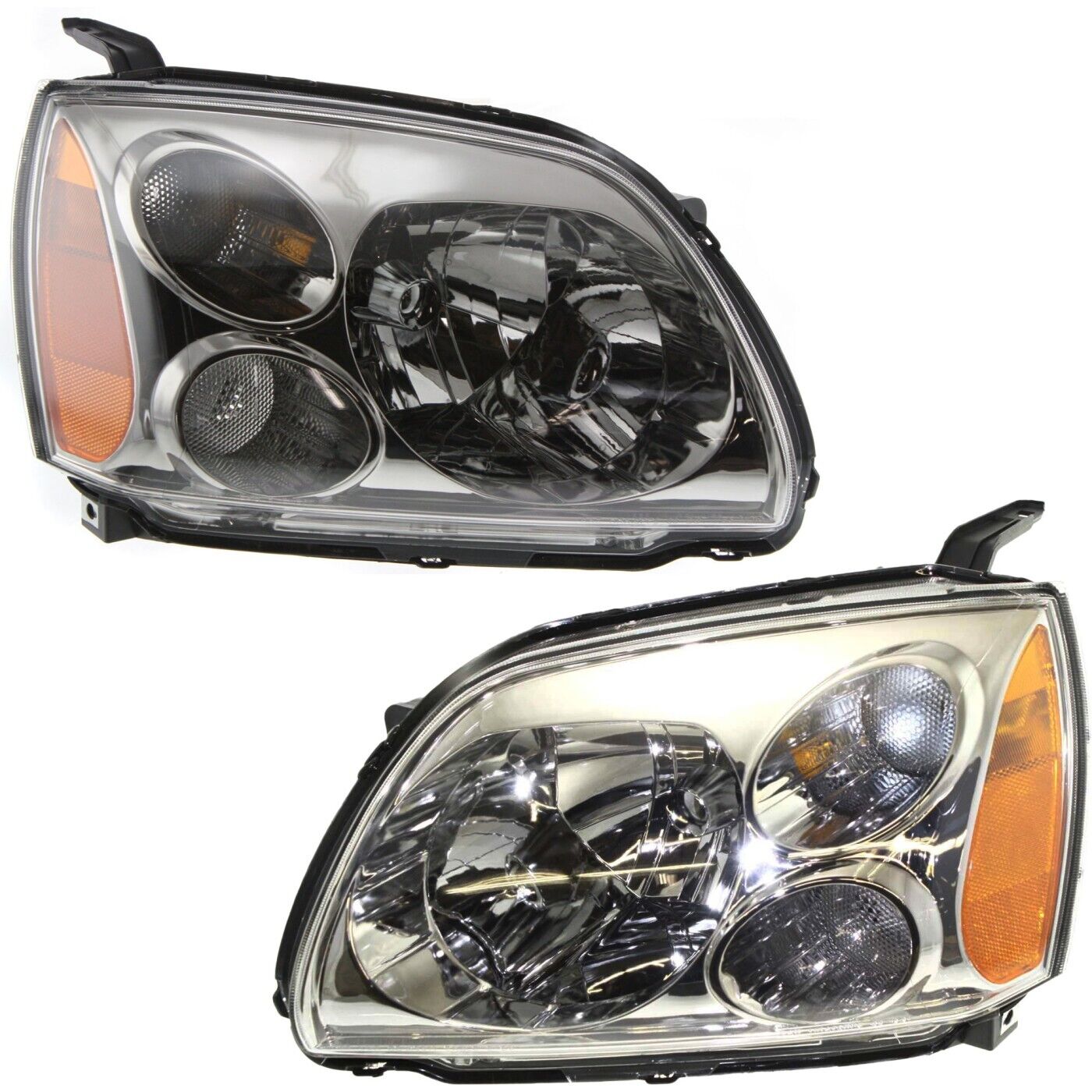 Headlight Set For 2005 2006 2007 Mitsubishi Galant Left and Right With Bulb 2Pc