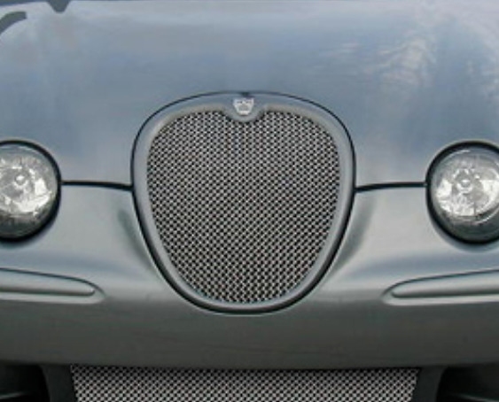 Genuine Jaguar S-Type 2002-2004 Stainless Steel Mesh Grille Insert + Back Plate