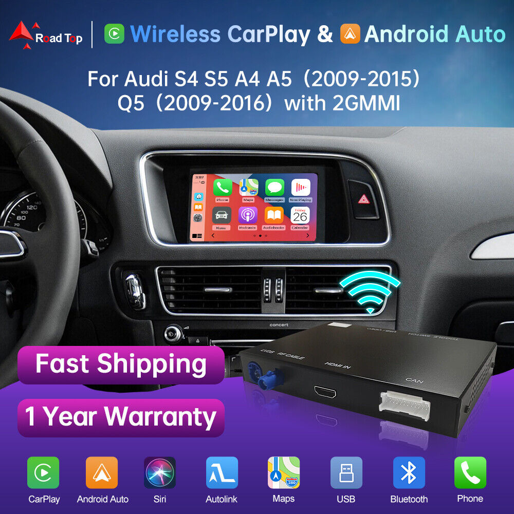 Smart Wireless CarPlay Module Interface Kit For Audi A4 A5 S4 S5 Q5 2GMMI Mirror