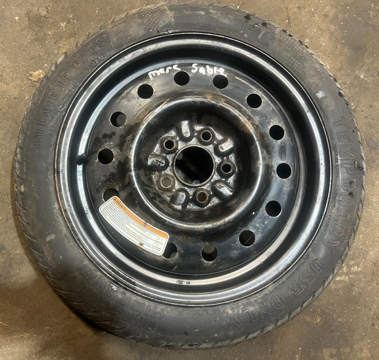 98-2007 FORD TAURUS SABLE Donut Spare Tire T135/70D16 Emergency  FX