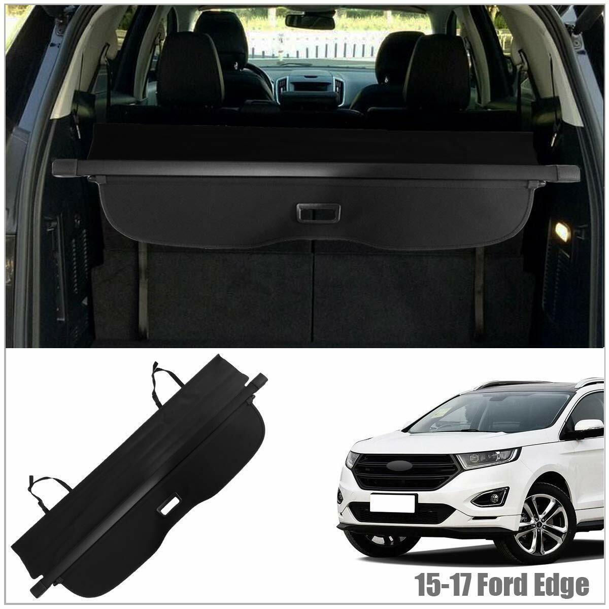 Rear Trunk Cover Retractable Black Cargo Cover Fits 2015-2017 Ford Edge