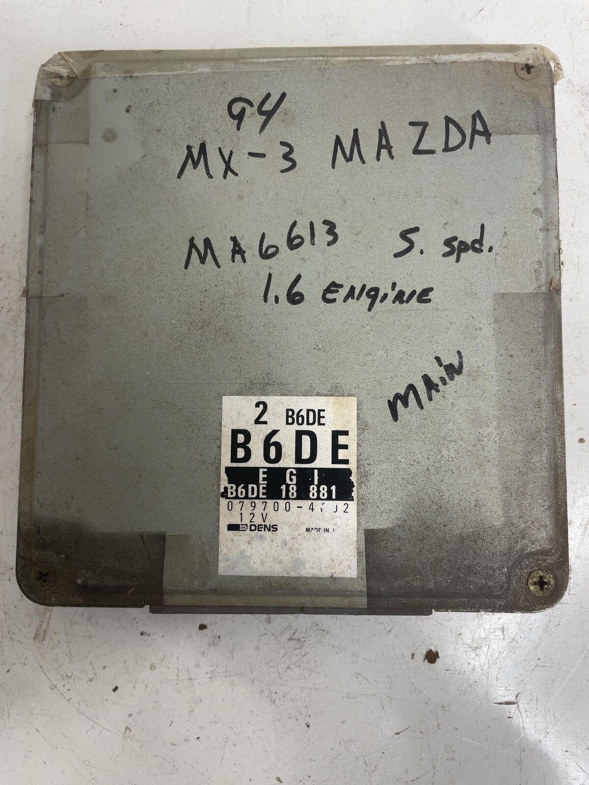 94 95 96 MAZDA MX3 Engine/motor Brain Box Ele Cntrl Mod Oe# B6de 18881