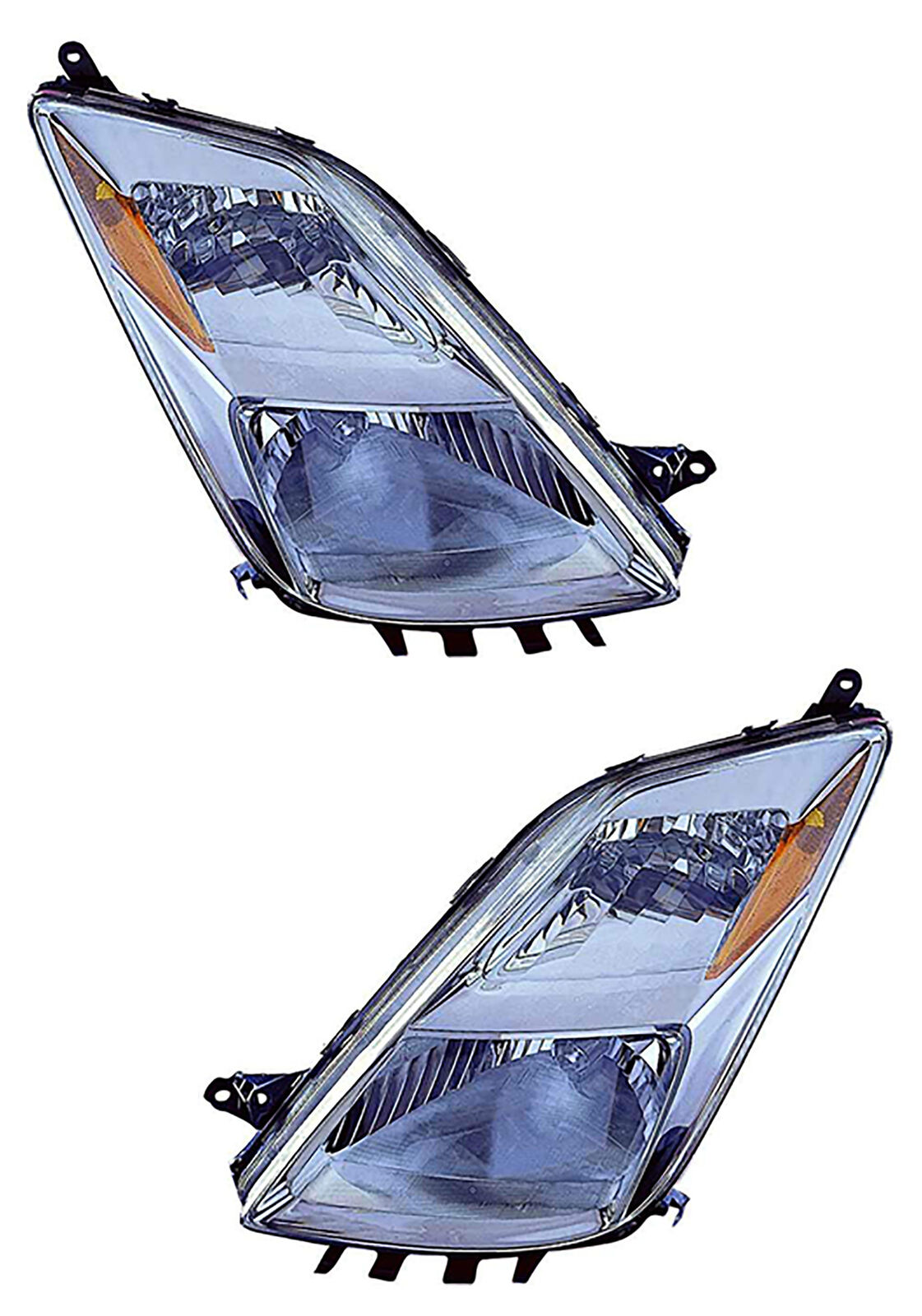 For 2004-2005 Toyota Prius Headlight Halogen Set Driver and Passenger Side
