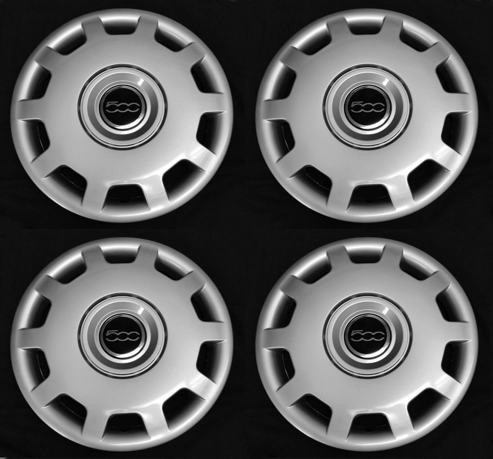 SET (4pcs) Wheel covers FITS 500 2010 - 2016 POP Abarth 15