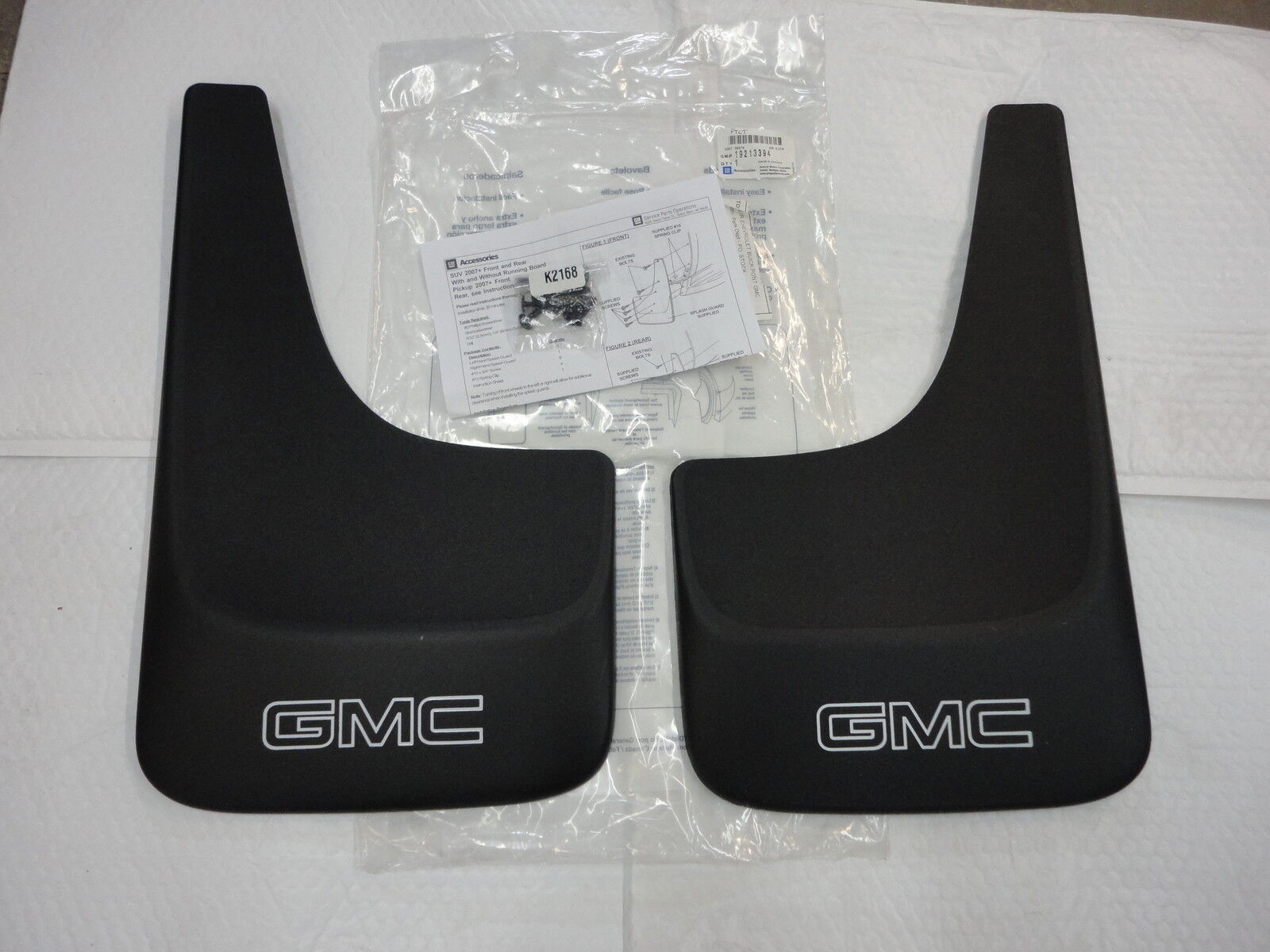 2001-2014 GMC Sierra Yukon Front or Rear Contoured Mud Flaps GMC Logo new OEM