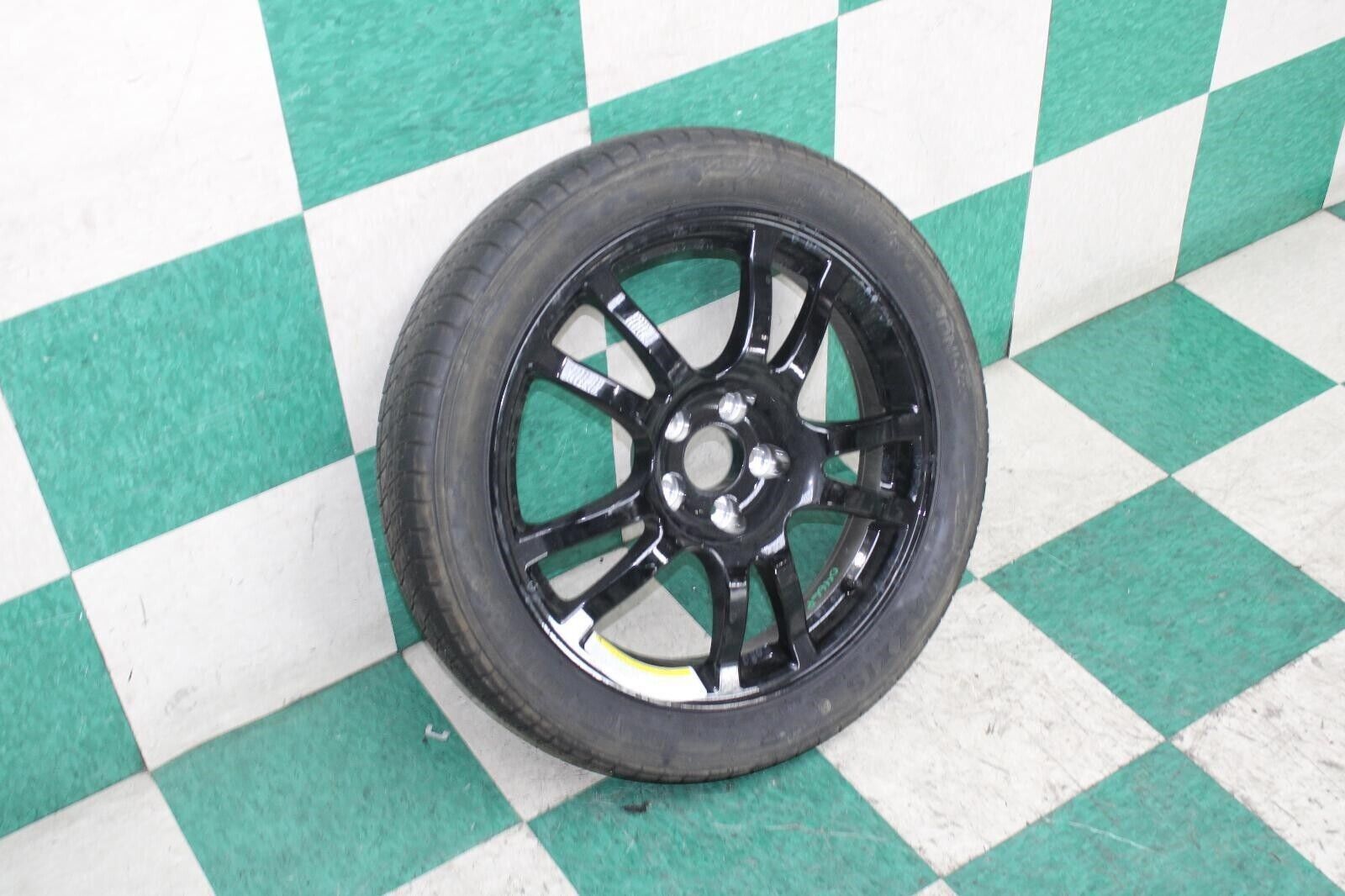 09-16 370Z Coupe Black Alloy Spare Tire Rim Wheel 18x4 Compact Donut OEM Factory