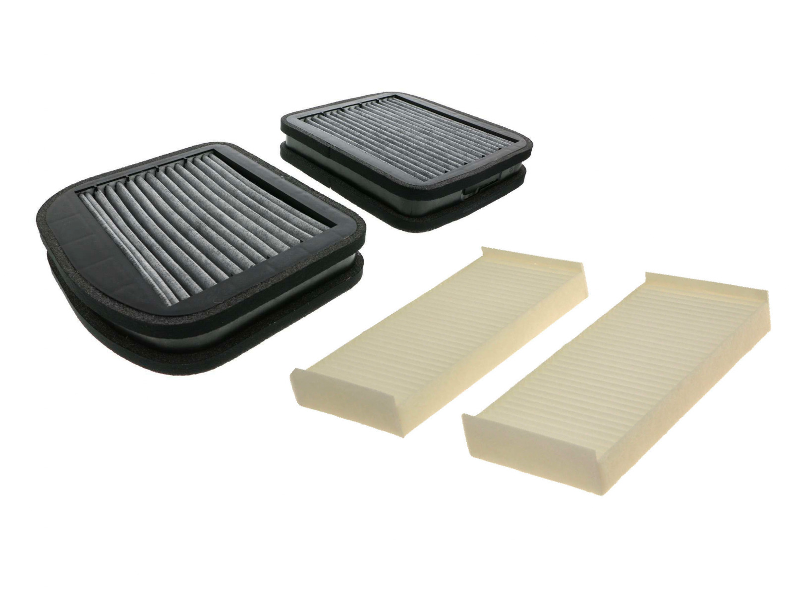 Cabin AC Air Filter Set Charcoal + Regular Filters for Mercedes W210 W215 W220