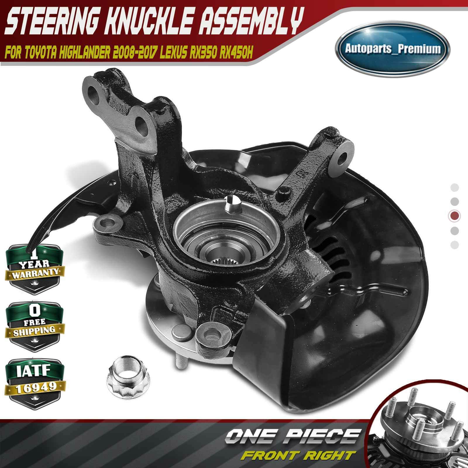 Front Right Steering Knuckle & Wheel Hub Bearing Assembly for Lexus RX350 RX450h