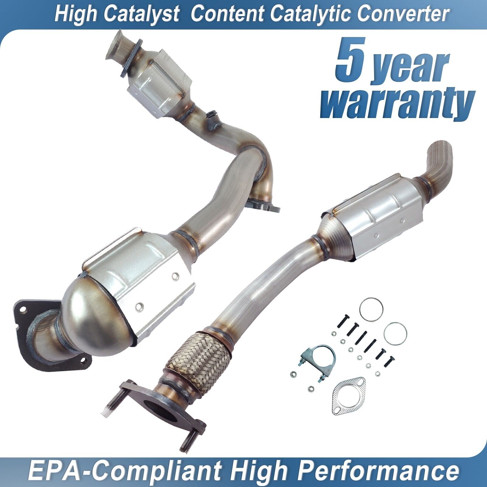 2x Catalytic Converter For Ford Taurus 2000 - 2005 2006 2007 3.0L front rear