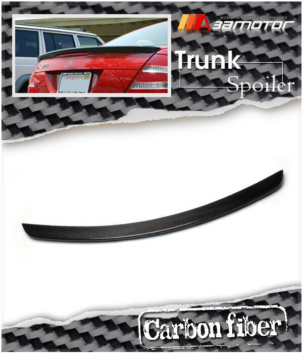Carbon Fiber Rear Trunk Spoiler Wing fits 2003-10 Mercedes W209 CLK-Class Coupe