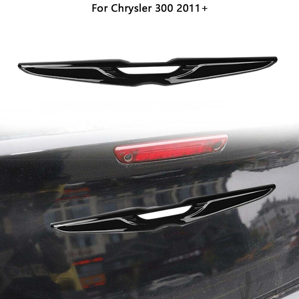 Glossy Black Rear Car Logo Badge Cover Trim For Chrysler 300 2011+ Accessories