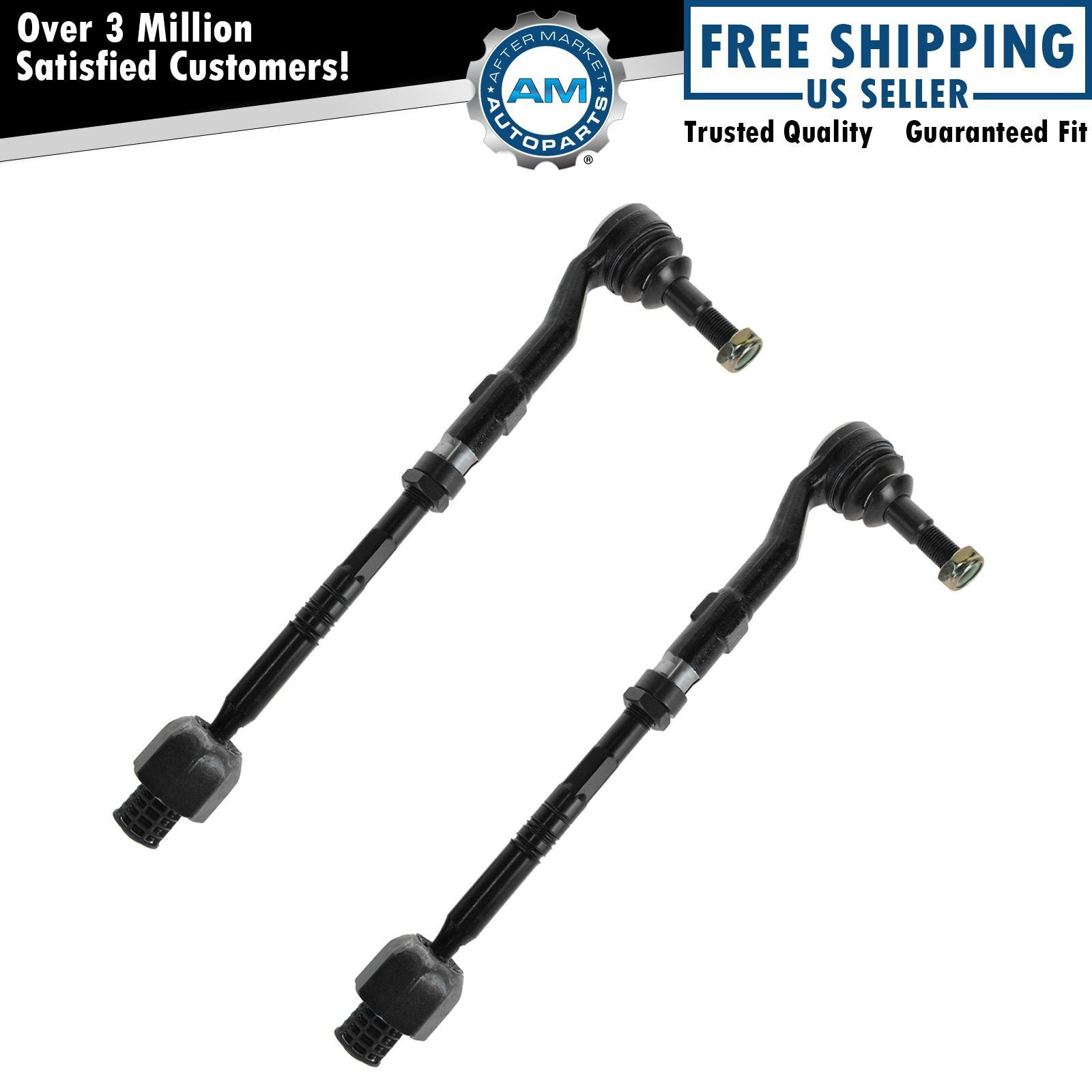 Tie Rod Assembly Inner & Outer Front LH RH Pair Set of 2 for 04-10 BMW 5 Series