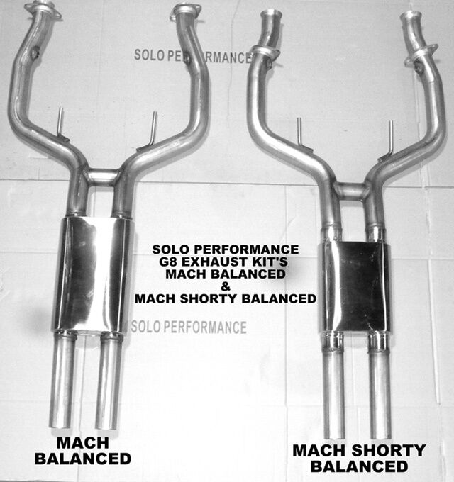Solo Performance Cat Back Exhaust For Pontiac G8 GT  GXP  08 09 Mach Balanced