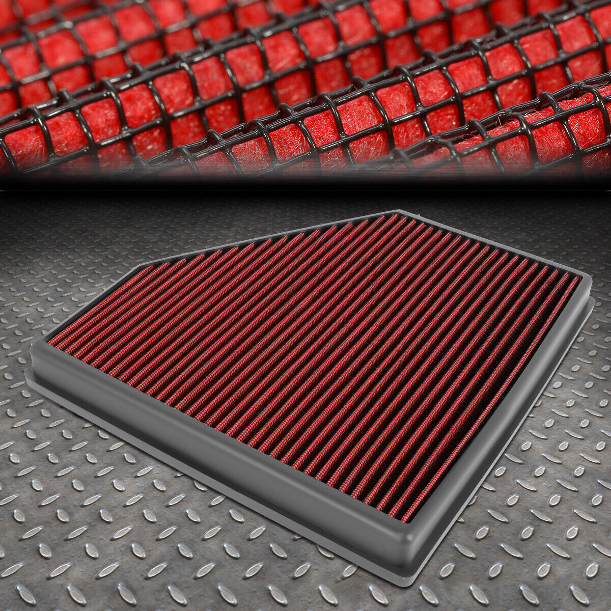 FOR 12+ BMW 118I/120I/125I/420I/3-SERIRES WASHABLE DROP-IN PANEL AIR FILTER RED