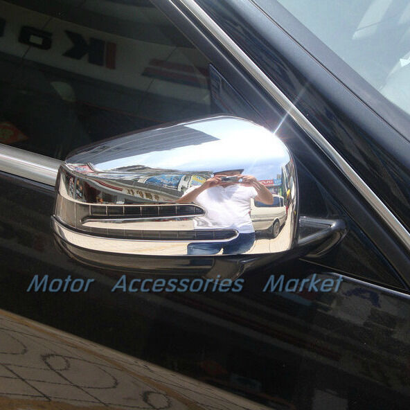 New Chrome Rearview Mirror Cover For Mercedes-Benz A B E GLK CLA GLA Class