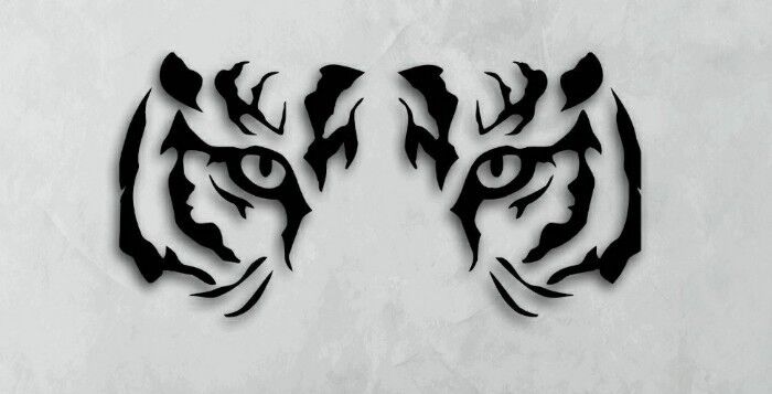 TIGER EYES Vinyl Decal -Sticker for Car Truck Motorcycle Bumper Wall Window Case