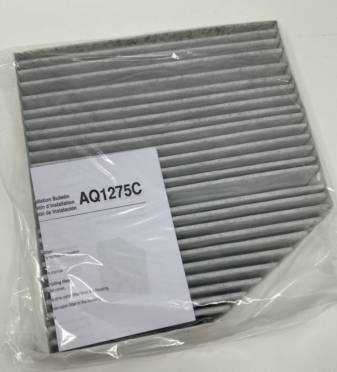 AirQualitee AQ1275C Cabin Carbon Air Filter for Select Mercedes-Benz Vehicles