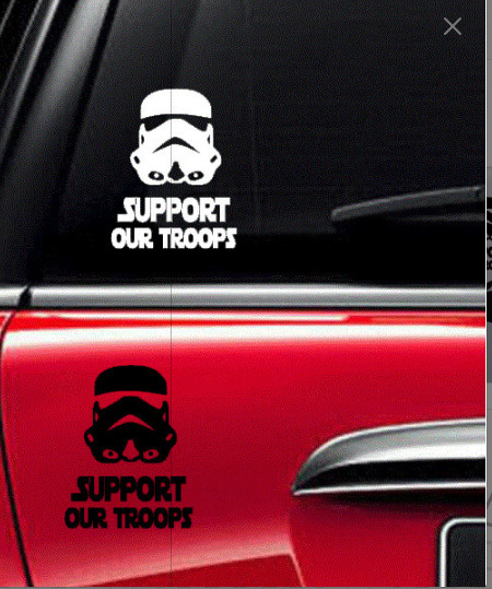 Star Wars Storm trooper Decal Vinyl Car Window Sticker YETI Ipad ANY SIZE