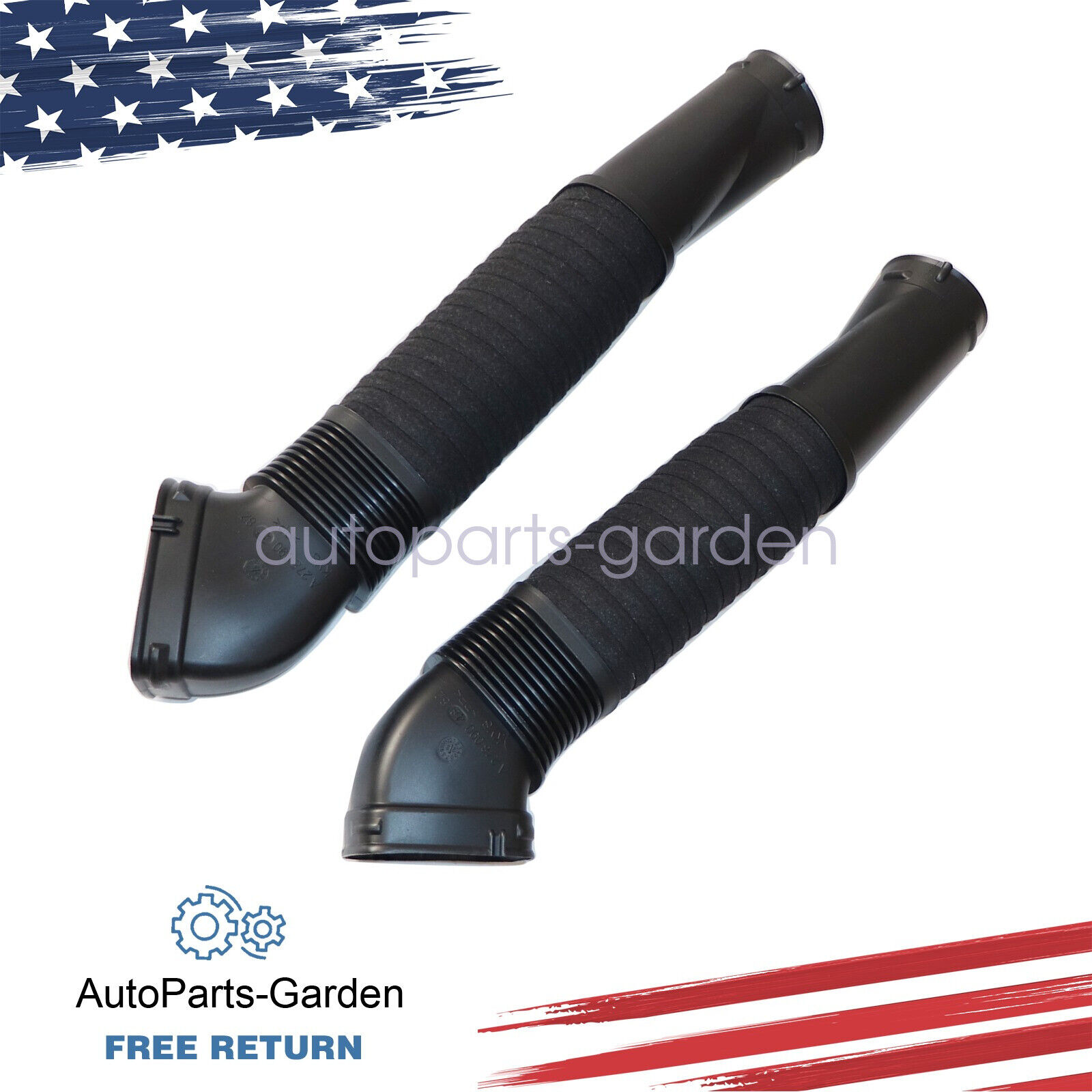 Set Left & Right side Air Intake Duct hose For W216 M278 CL500 CL63AMG 2007-2014