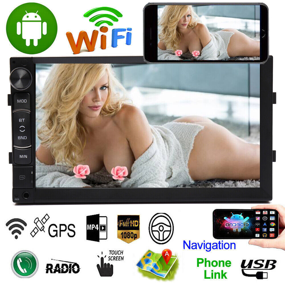 A5 2 DIN 7 inch Android 8.1 Car Stereo Mirror Link GPS 12V BT 4.0 FM MP5 Player