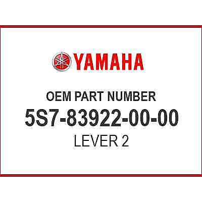 Yamaha LEVER 2 5S7-83922-00-00 OEM NEW