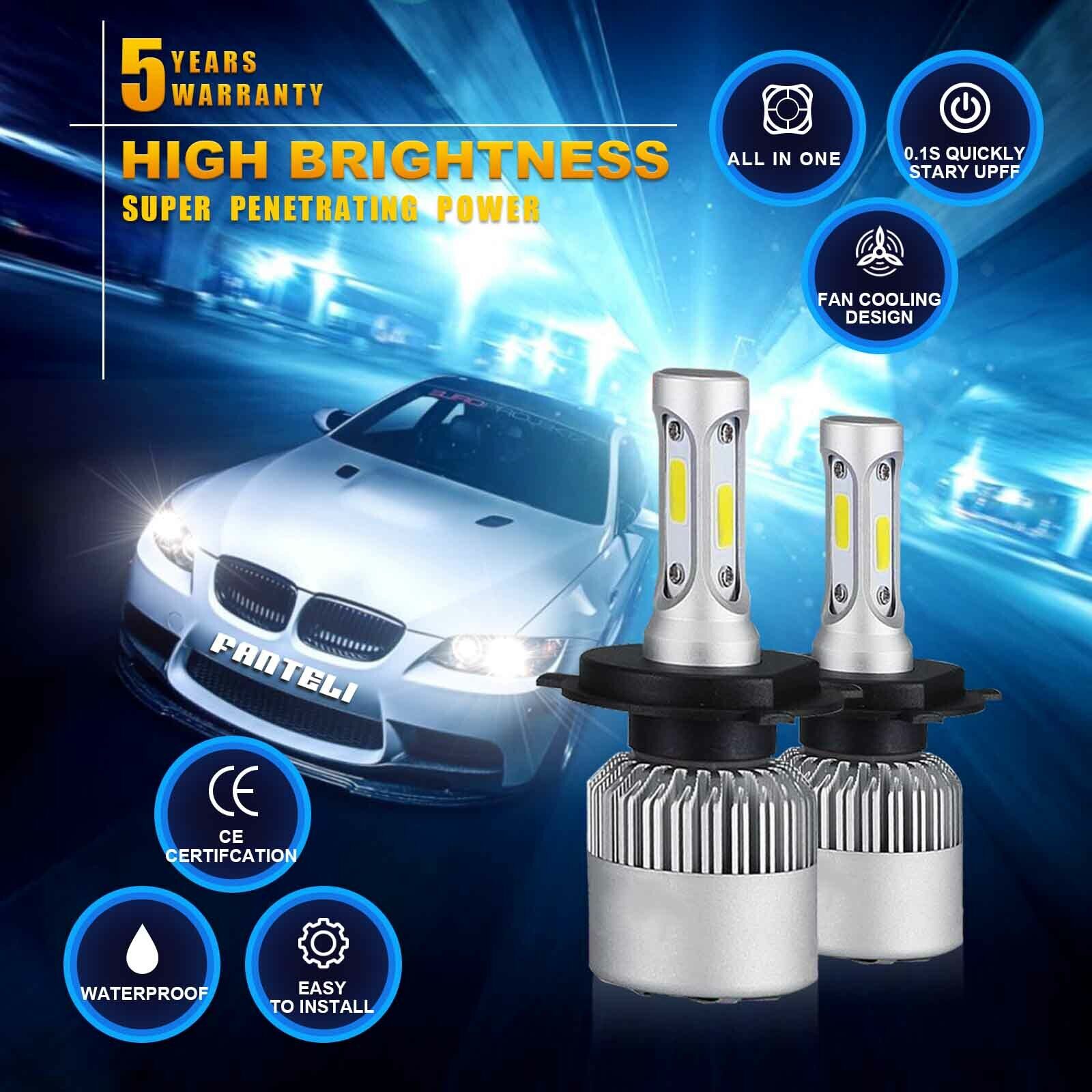 2240W 336000LM All-In-One LED Headlight Kit H4 HB2 9003 High/low Beam 6000K Bulb