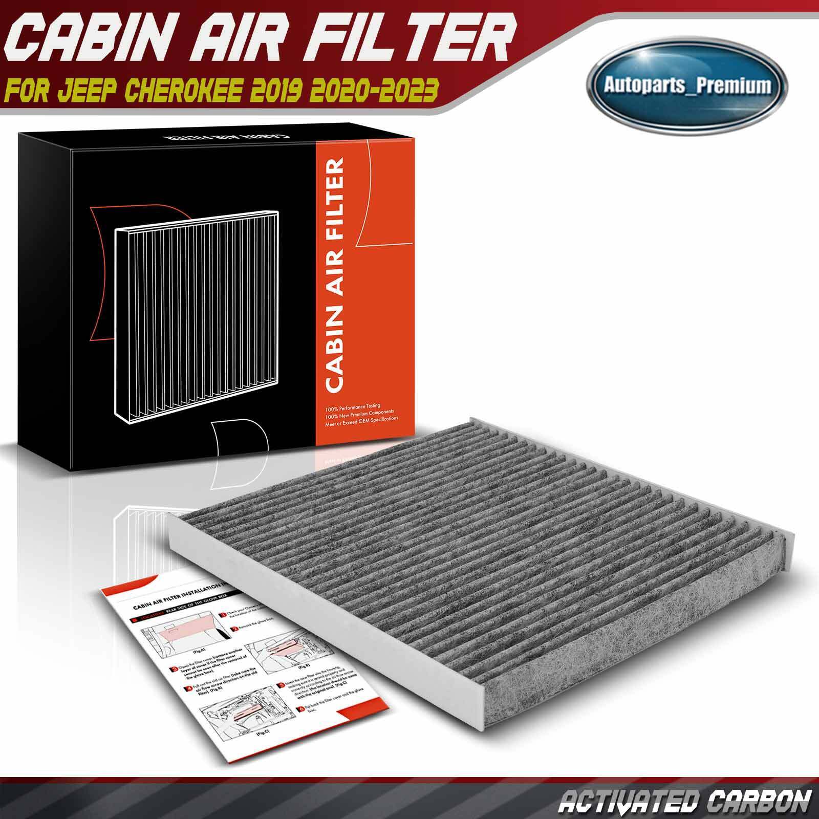 1x New Front Activated Carbon Cabin Air Filter for Jeep Cherokee 2019 2020-2023