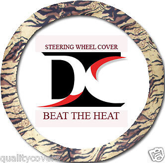 NICE BROWN  TIGER STEERING WHEEL COVER COOL&GOODQUALITY