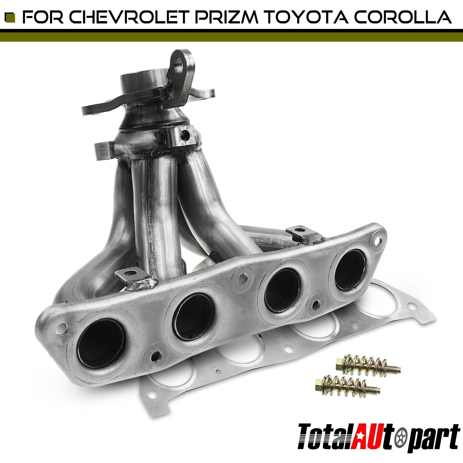 New Exhaust Manifold w/ Gasket for Chevrolet Prizm Toyota Corolla L4 1.8L Petrol