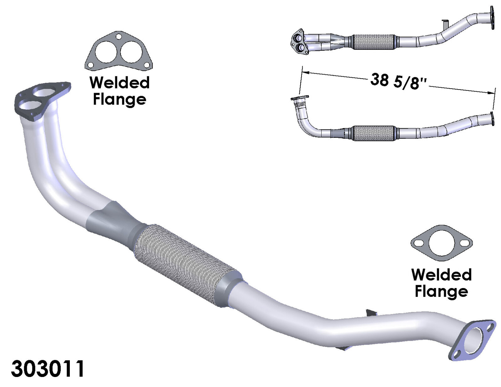 Exhaust Pipe for 1993-1994 Eagle Talon