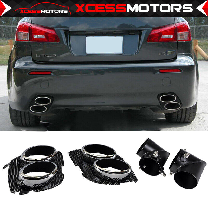 Fits Lexus IS300 IS350 ISF IS-F Chrome Replacement Custom Muffler Tip Left Right