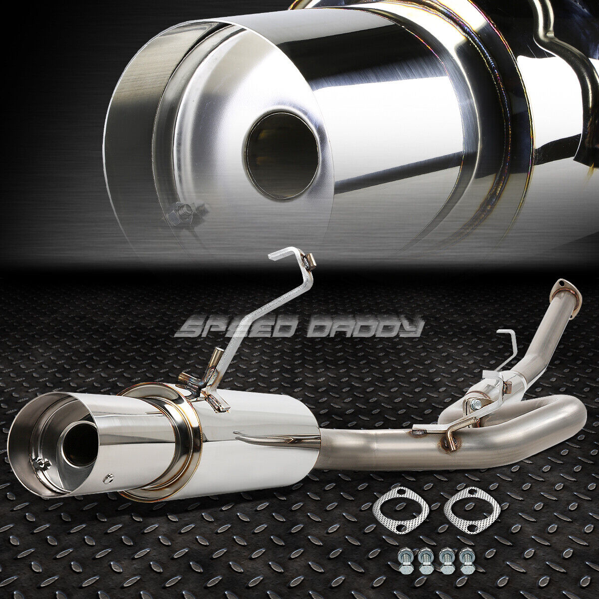 FOR 85-87 COROLLA GTS AE86 STAINLESS CATBACK EXHAUST SYSTEM W/3.5