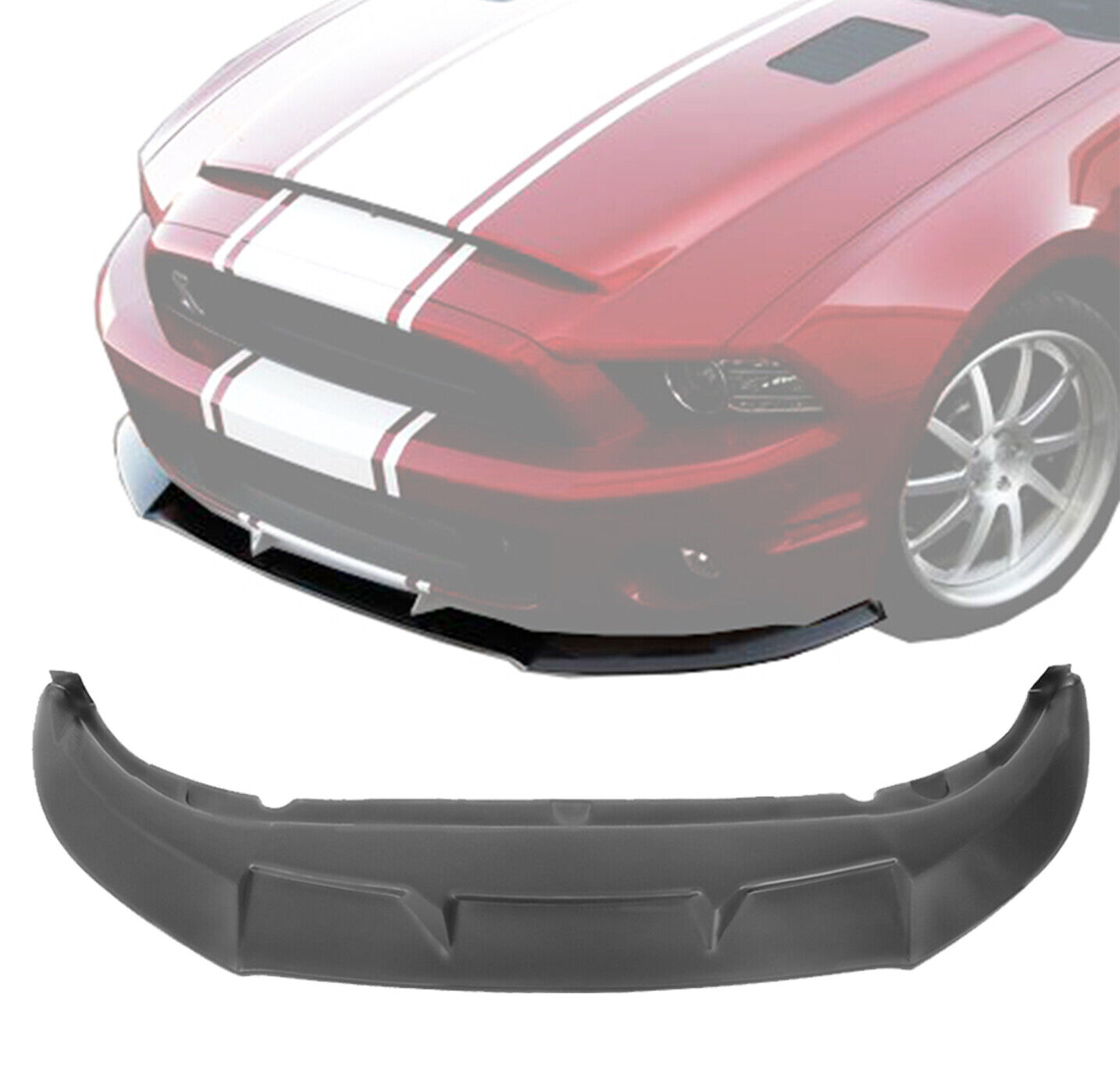 (Black PP)For 10-14 Ford Mustang Shelby GT500 GT OE Style Front Lip Spoiler