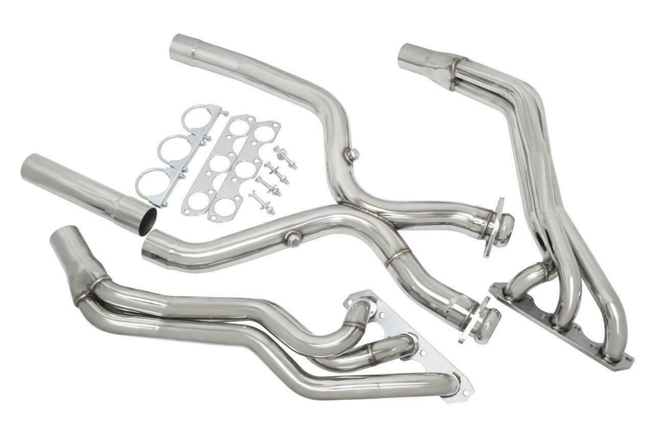 Manzo Stainless Steel Exhaust Long Tube Headers Fits Ford Mustang 01-04 3.8L V6