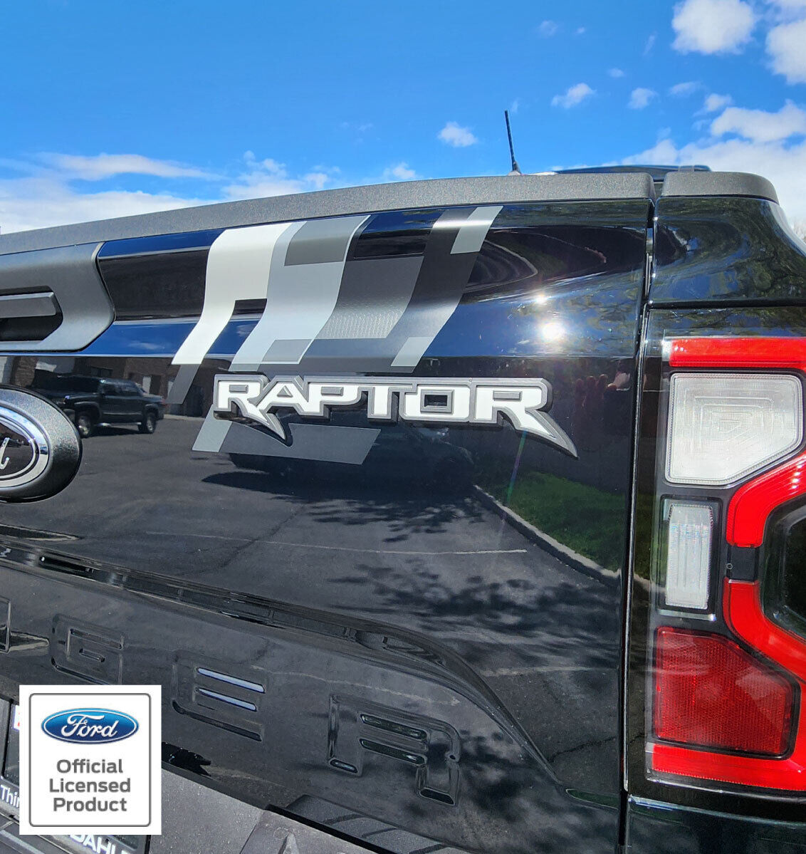 2024 Ford Ranger Raptor tailgate inlays - vinyl decals stickers inlays
