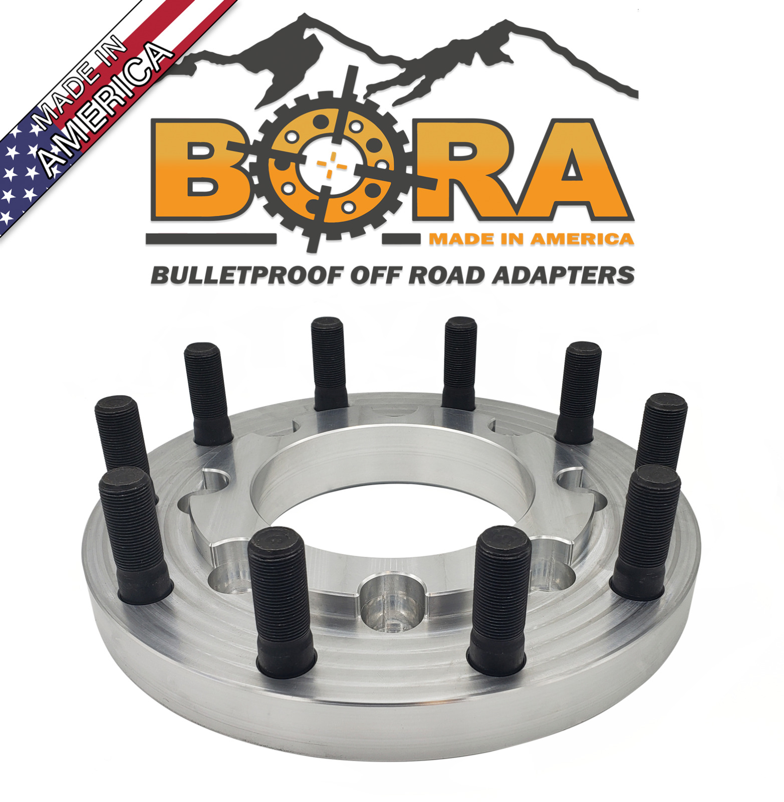BORA wheel adapters Chevy/GMC C40, C50, C60, FITS 10x285 SEMI WHEELS, FRONT PAIR