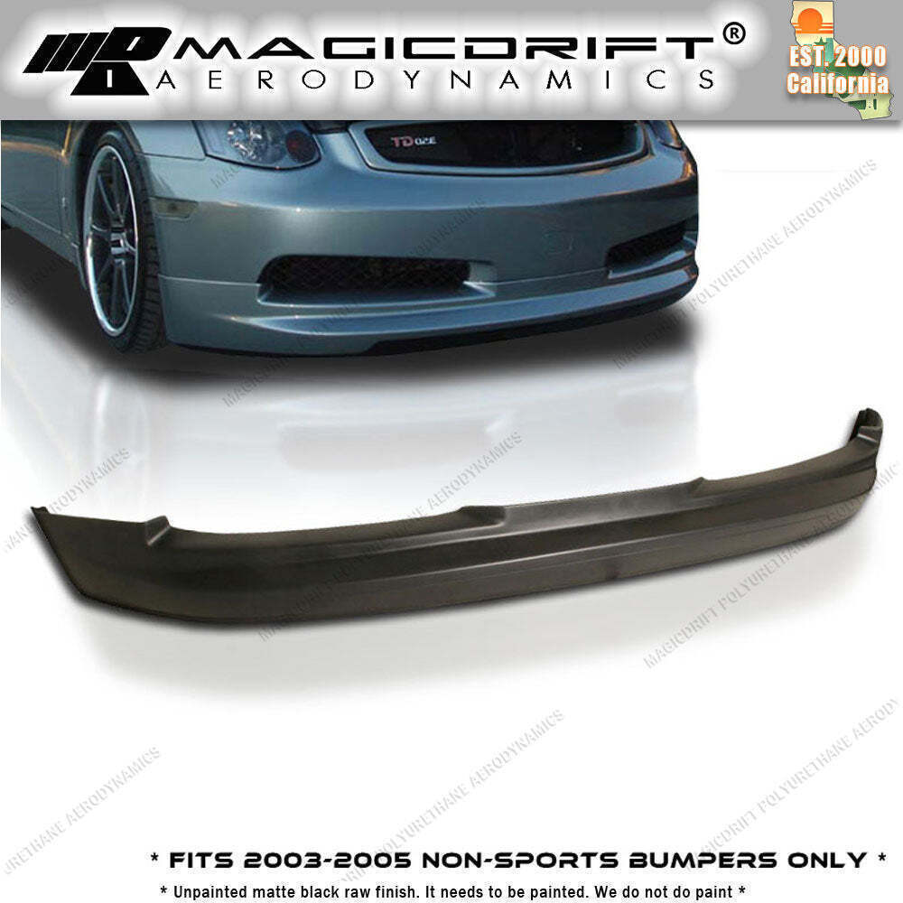 Made for Infiniti G35 03-07 2D Coupe JDM Gialla GL PU Front Bumper Lip Urethane