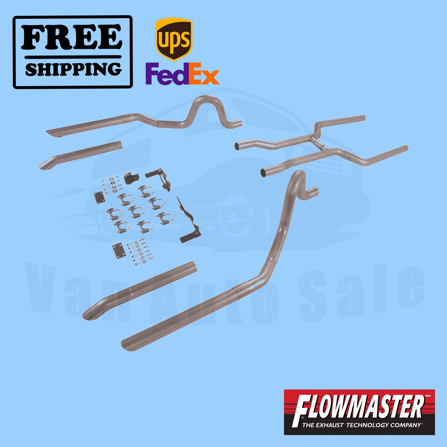 Pipe System Kit FlowMaster for Buick GS 350 1968-1969