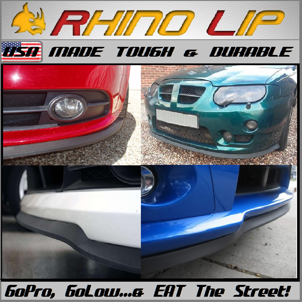 Geely RhinoLip® Rubber Flex Front Chin Lip Emgrand Englon Gleagle MR HQ PU Uliou