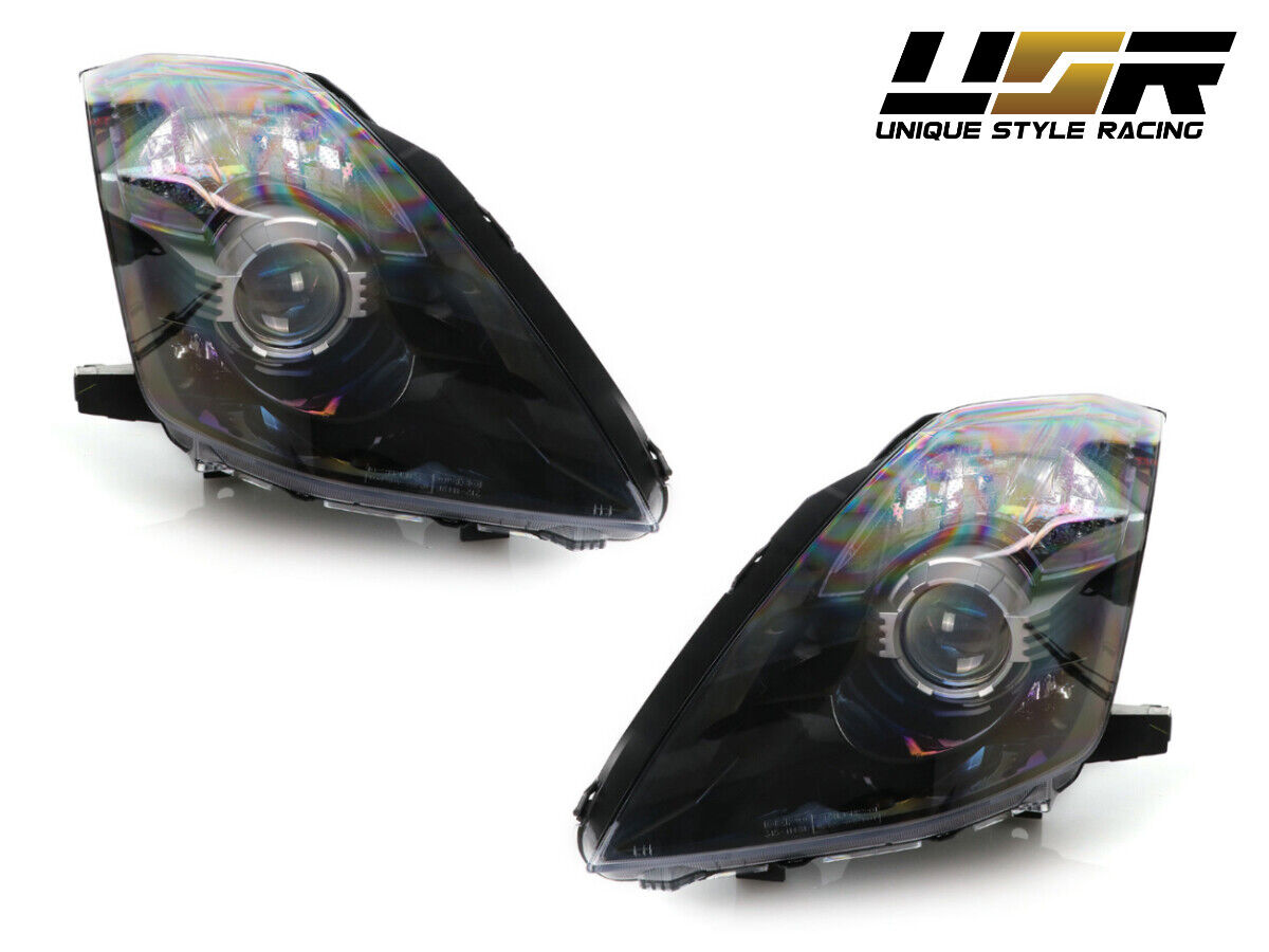 DEPO Pair Bi-Xenon Black Projector Headlights DOT/SAE For 2003-2009 Nissan 350z