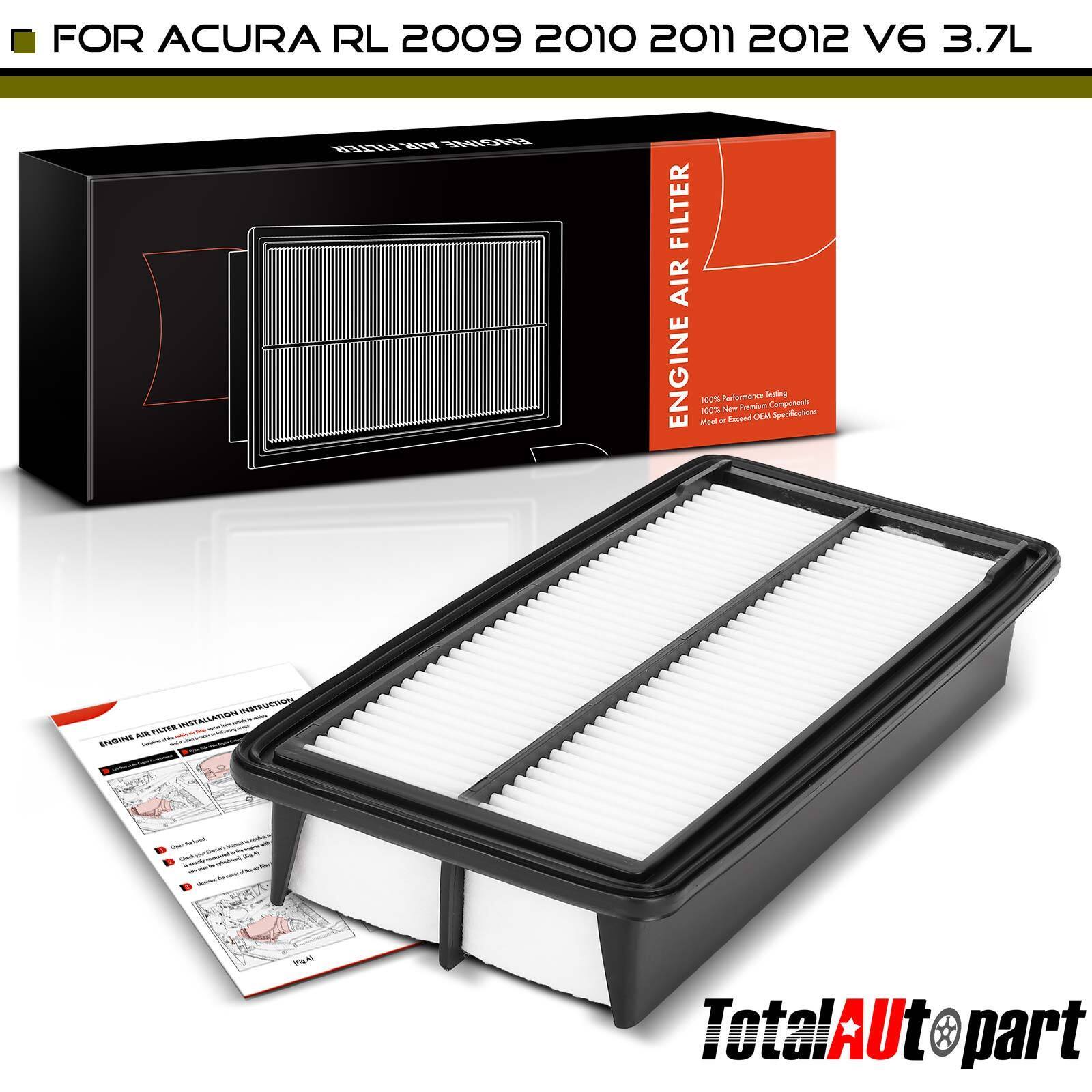 New Engine Air Filter for Acura RL 2009 2010-2012 3.7L Rigid Panel 17220-RKG-A00