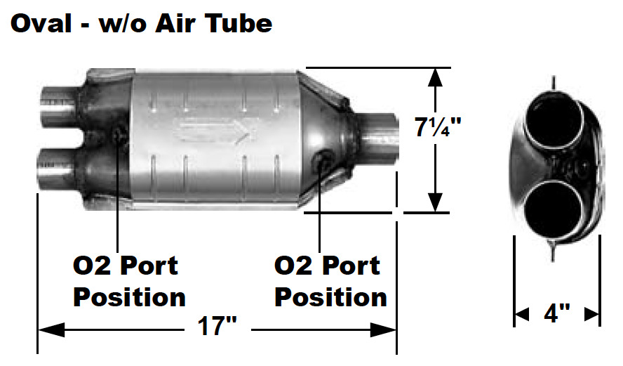 AP Exhaust 608240 Universal Catalytic Converter 2\