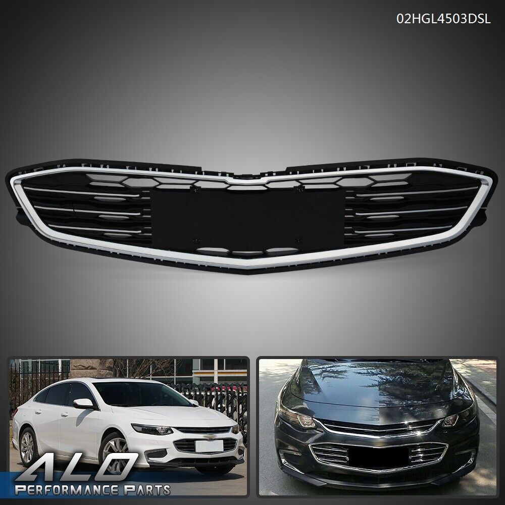 ABS Chrome Front Bumper Lower Grille Fit For Chevy Malibu Hybrid 2016 2017 2018