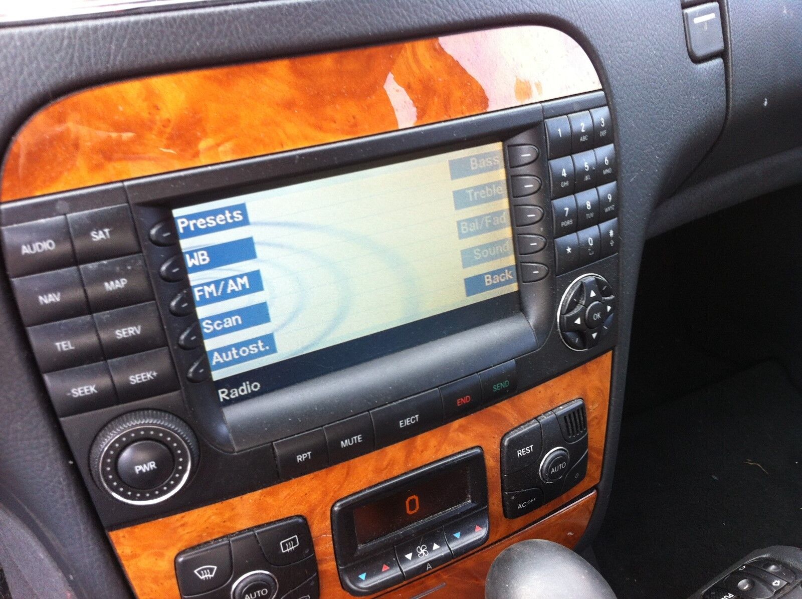 2004-2006 Mercedes-Benz W220 S430 S500 S65 AMG navigation screen monitor radio