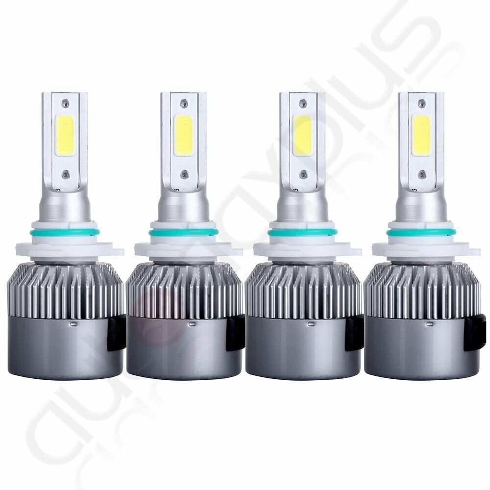 4pcs Combo 9005 9006 LED Headlight bulb Kit 260W 31000LM 6000k Hi/Lo Beam white